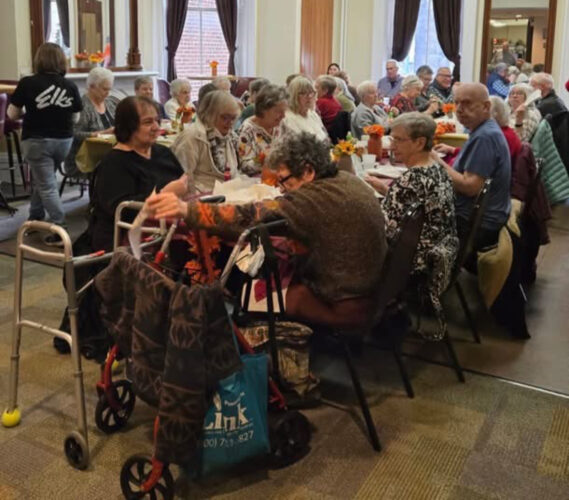 Elks holds Thanksgiving Luncheon for seniors in Bellefonte, Snow Shoe